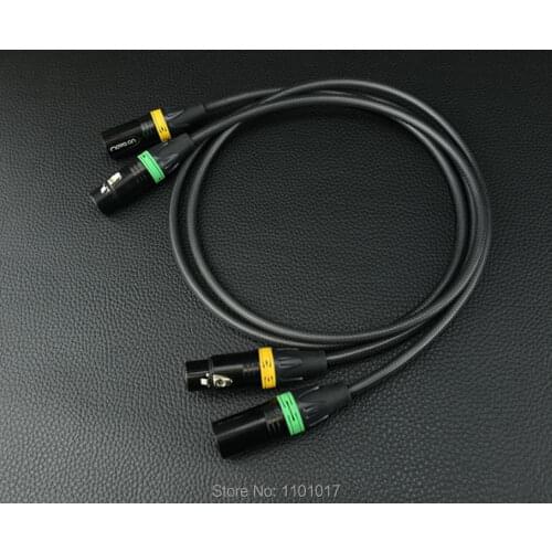 HiFi EXQUIS MPS E-200X XLR 2N OFC 99.997% Silver Plated 5.5mm XLR balanced Audio Signal Cable E-200X