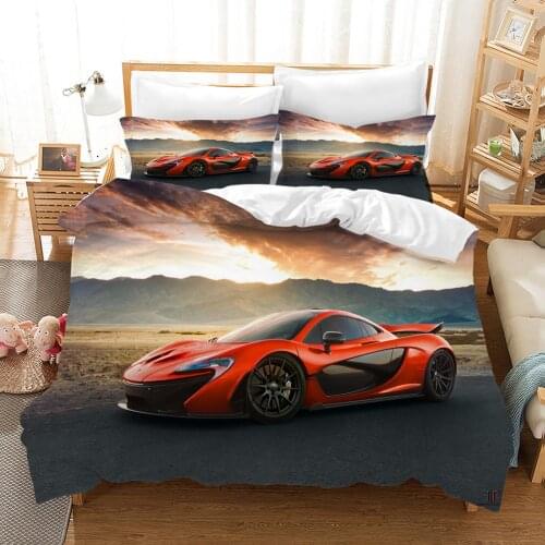 Racing Cars Bedding Set Fashion Scenery 3d Duvet Cover Set Comforter Bed Linen Twin Queen King Single Size Dropshipping Modern