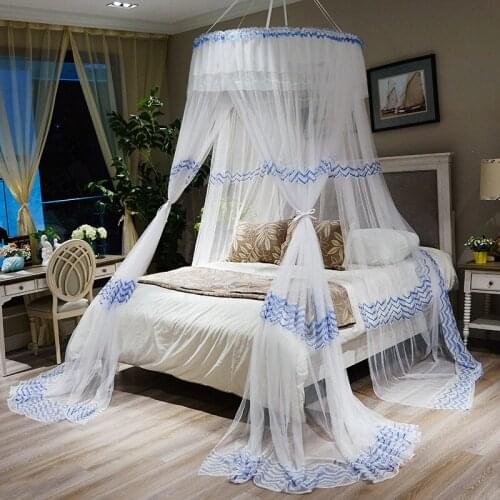 Summer New Yurt Dome Mosquito Net Princess Home Ceiling 1.8m Bed Free-mounting Tent 2.0x2.2 Curtains Bed Home Decor