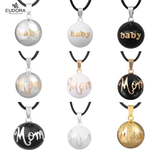 Fashion Jewelry Multifarious Angel Caller Pendant "Baby" Or "Mom" Harmony Chime Bola Ball Pregnant Women Long Pendant Necklaces