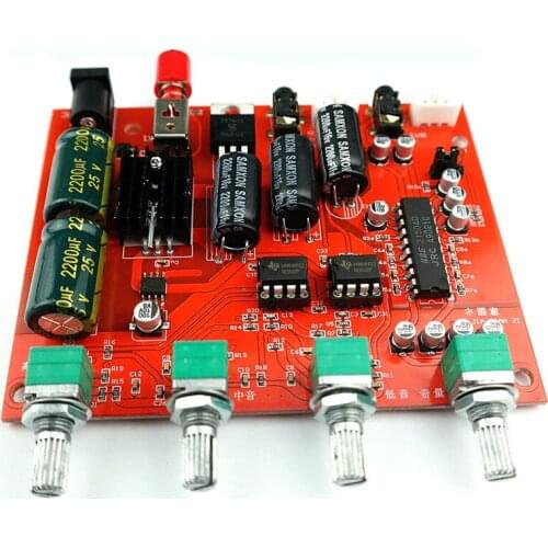 SOTAMIA NE5532 Tone Amplifier Preamp Audio Board NJM2150BBE Processing Module Single Power Supply DIY Smart Home Power Amplifier