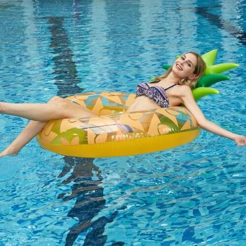 Leisure Chair Inflatable Floating Unicorn Swimming Mattress Ocean Pineapple Swimming Ring Pool Party Toy Leisure Bed Swimming