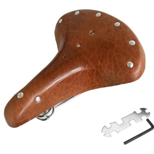 New Retro Vintage Bicycle Saddle 3 Spring Shock Seat Cushion Cycling Comfortable Replacement Bicycle Saddle