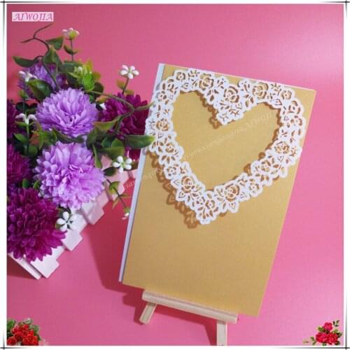 Laser Cut Cards Hollow Love Wedding Party Invitation Card Elicate Carved Blank Inner Page Invitation of Wedding 10Pcs 8ZSH197