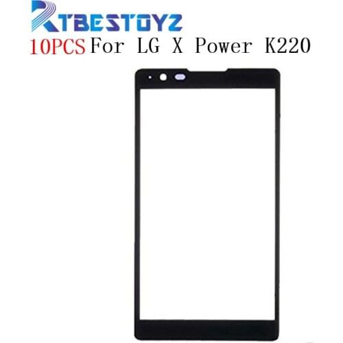 10PCS/Lot Touch Screen Panel LCD Front Outer Glass Cover Lens With Logo For LG X Power K220DS K220 LS755 K450