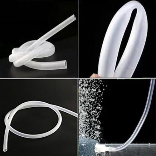 1M/5M/10M/20M Translucent Aquarium Oxygen Pump Hose Air Bubble Stone Aquarium Fish Tank Pond Pump Tube 4*6mm