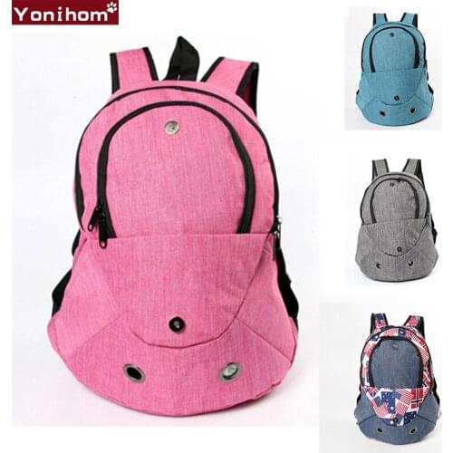 Dog Carrier Backpack Double Shoulder Pet Dogs Bags Outdoor Dog Carrier Backpack for Small Dogs Tags Chiens Portable Travel Bag