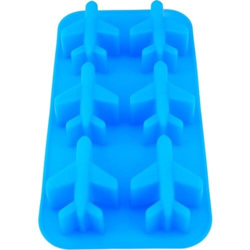 Silicone 3d Airplane Shape Ice Cube Ball Mold Ice Cream Maker Chocolate Mold