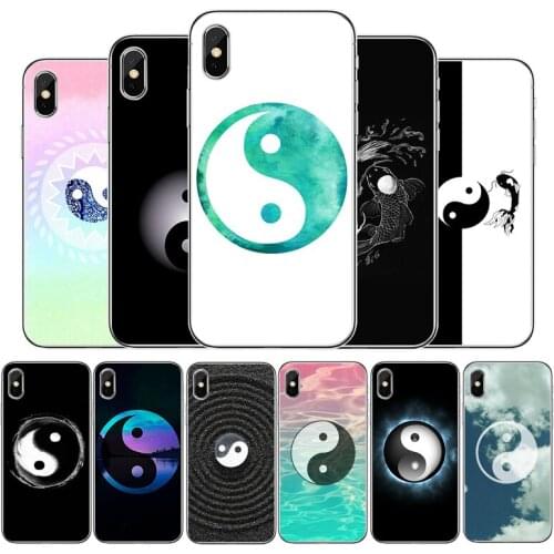 Yin Yang Chinese Silicone phone case For iphone 12 11Pro Max 11 XR XS Max X 8 7 6 6S Plus 5 5S SE 2020 Back Cover Shell