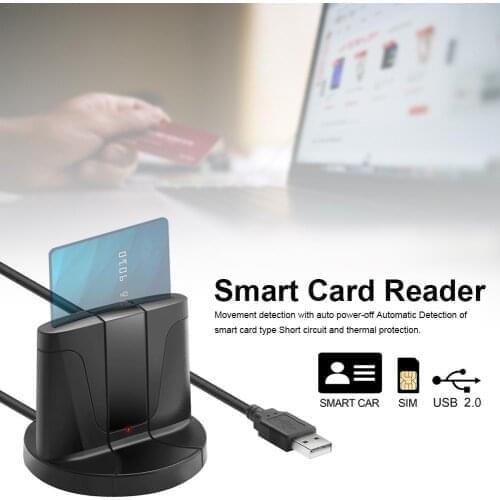 Smart Card USB Universal Access CAC Card Reader ID Card Bank Card Reader For Windows 32 Bit 64 Bit XPVista Accessory