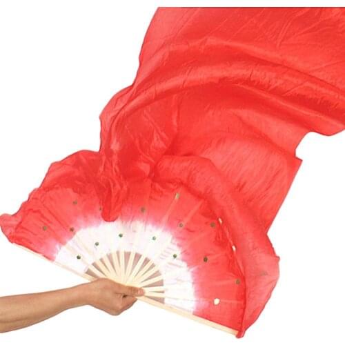 Home Decor 1.5m Bamboo Imitation Silk Dance Kung Fu Tai Chi Fan Stage Performance Props Decoration Crafts Decorative Fans