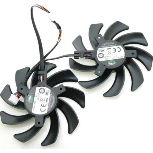 FY09010H12LPB DC12V 0.45A 86mm VGA Fan 4Pin For XFX R9 280X 270X 290X Graphics Card Cooling Fan