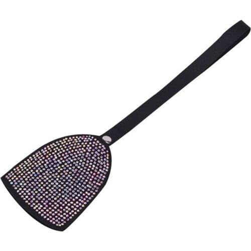 AOZBZ Car Back Seat Hidden Hook Headrest Hanger Luster Crystal Diamond Car Decor Accessories for Women Universal Fit