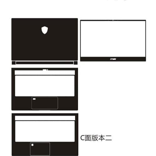 Laptop Carbon Fiber Vinyl Skin Sticker Cover For MSI P65 15.6"