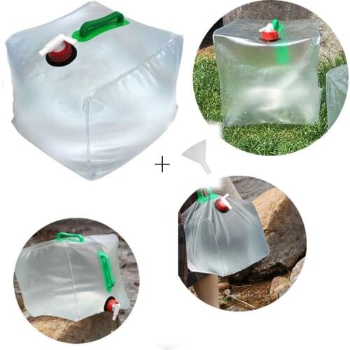 20l Large Capacity Water Bag Sports Outdoor Camping Portable Folding Hiking Drinking Water Bucket Picnic Water Container #P2