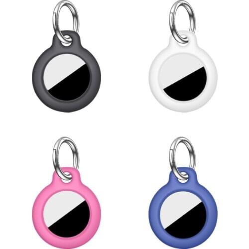 Protector Cover Keychain For AirTags Shockproof Anti-scratch Anti-fall Protective Case Key Holder Air Tags Shell Case