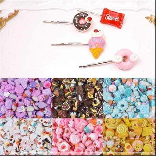 1pcs randomly ship Lolita Cute Hairpin Cake dessert Doughnut Party Costume Headdress Hairclip gift B944