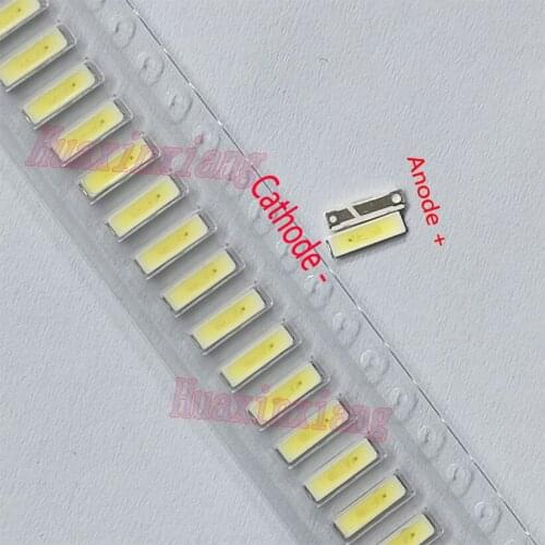 100pcs/Lot LG SMD LED 7020 3V 0.5W 160mA Cool white For TV Backlight Application
