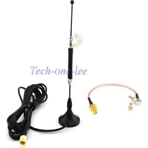 10dBi SMA Plug 4G 696-960MHz / 1710-2690MHz Antenna RG174 3M + SMA Female to TS9 and CRC9 two ways RG316 Coaxial Cable