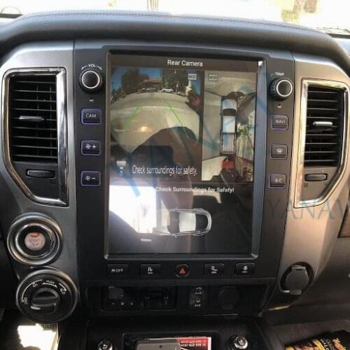 2 Din Android Stereo Receiver Telsa Vertical Screen Car Radio For Nissan Titan 2016-2019 GPS Navigation Multimedia MP3 Player