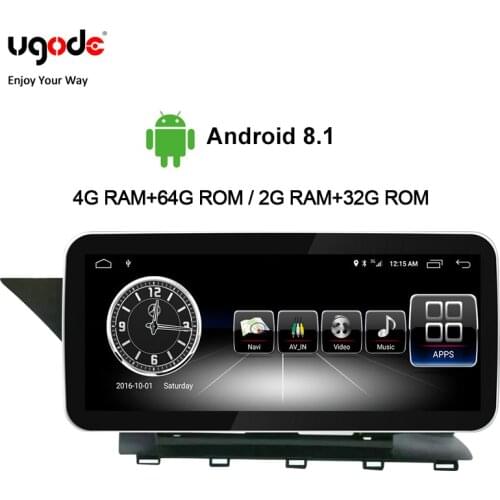 Ugode Autoradio Car Multimedia 10.25 Inches Radio Coche Screen Monitor GLK 300 320 350 200 220 280 250 For Mercedes Benz GLK 200