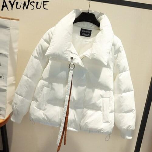 AYUNSUE Woman Parkas Autumn Winter Coat Women High Quality Down Cotton Padded Jacket Korean Puffer Coat Manteau Femme KJ6097