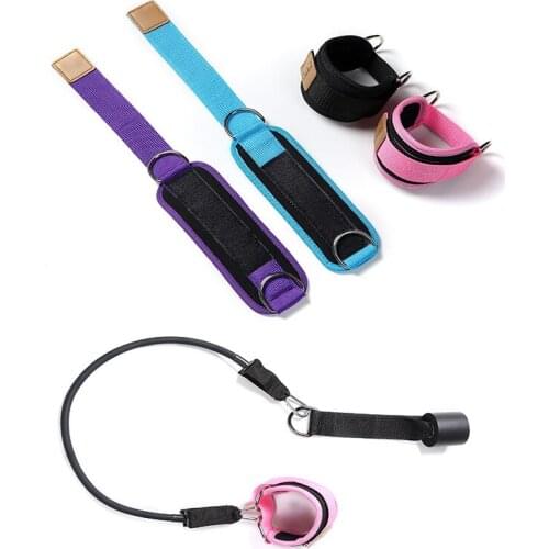 Yoga Resistance Bands Ankle Waist-Leg Fitness Exercise Belt Multi-Colors Stretch Strap Washable Sport Strap