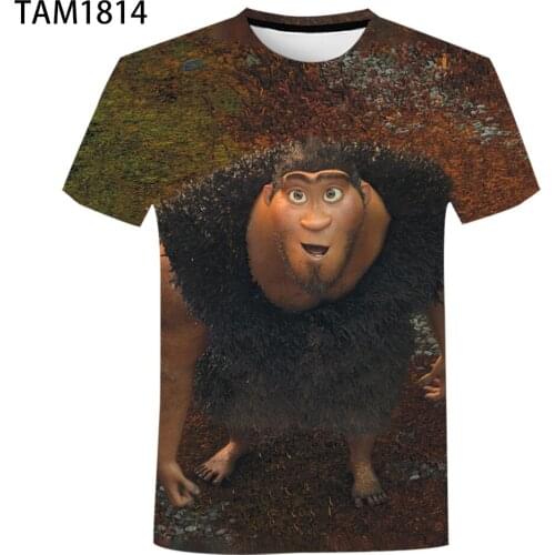 T-Shirt Mens and Womens Childrens 3D Printing 2021 Summer New The Crooks Cartoon Anime Cool Student Street Style T-Shirt