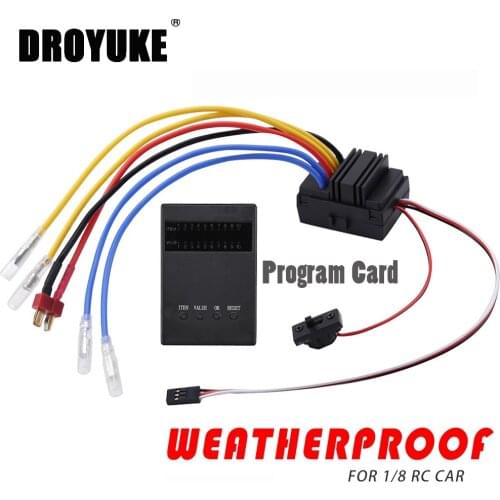 Waterproof type 80A one-to-two brush motor governor ESC for RC electric car 7.2-16 V truck off-road ship R/C hobby D2 RC parts