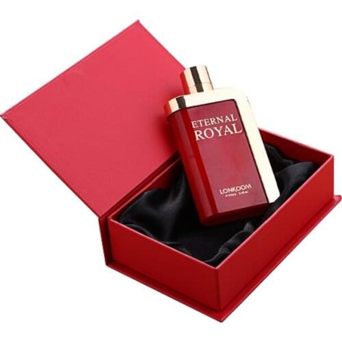 Custom Handmade Sponge Tray Rigid Paper Magnetic Closure Creative Flip Lid Luxury Bottle Perfume Packaging Box