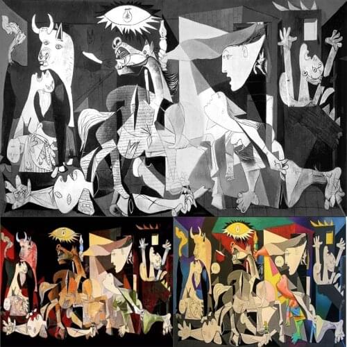 "Guernica"5D DIY Diamond Paintings Reproductions Famous Picasso Pictures Home Wall Decor