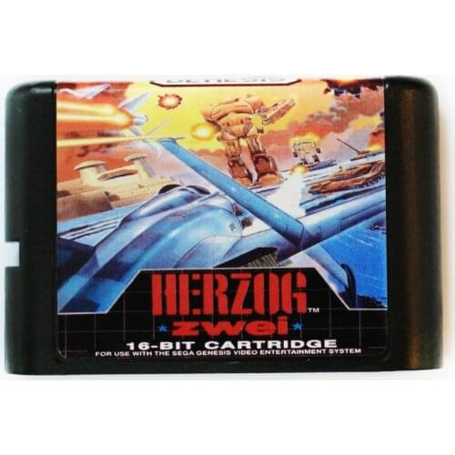 Herzog Zwei 16 bit MD Game Card For Sega Mega Drive For SEGA Genesis