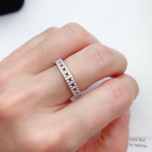 TIFFON Original 1:1 S925 Sterling Silver Zircon Inlay Pierced Rings Women Logo Fine Brand Romance Lovers Holiday Gift Jewelry