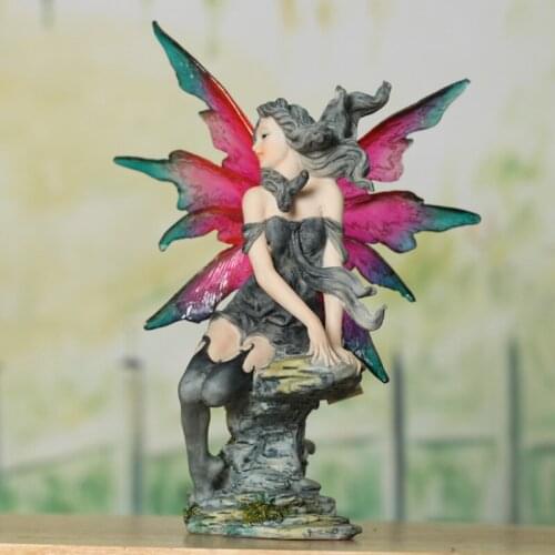 Creative gift resin crafts decorated room home decor art accessories model fairy figure girl statue hotel bar house ornaments