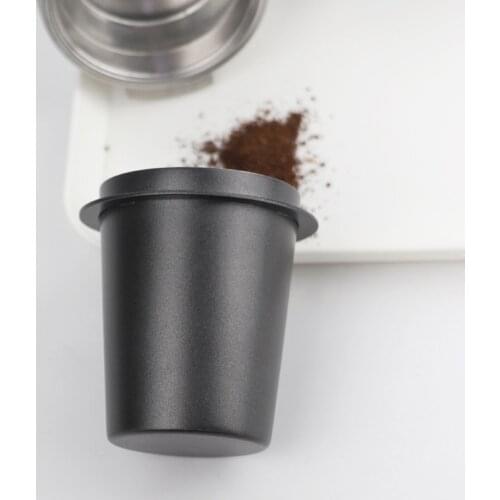 58mm Stainless Steel Coffee Dosing Cup Powder Receiver Feeder Part for Home Espresso Machine Dosing Cup Coffee Sniffing Mug