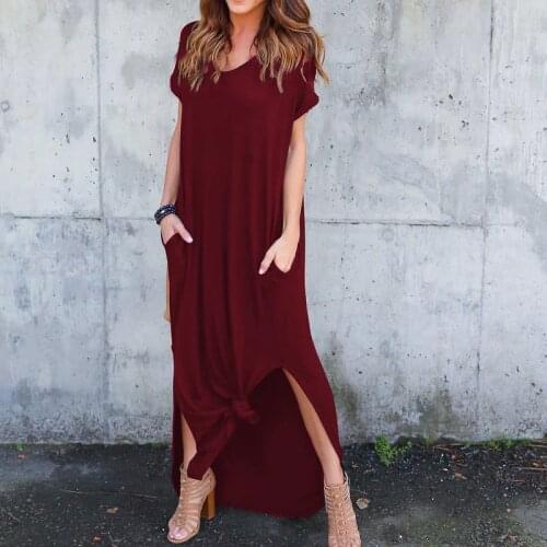 LIBIELIY Summer Short Sleeve Dresses