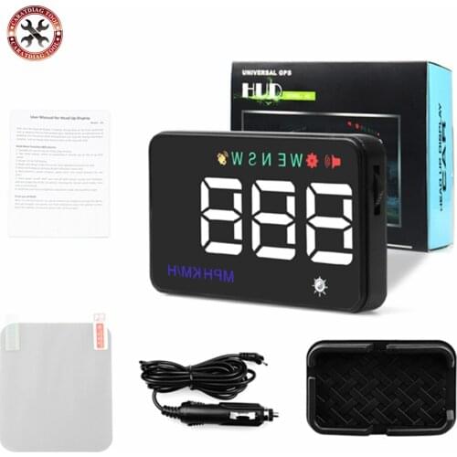 Original Best HUD A5 3.5 inch OBD II Car Windshield HUD Head Up Display with GPS Speed Fatigue Warning