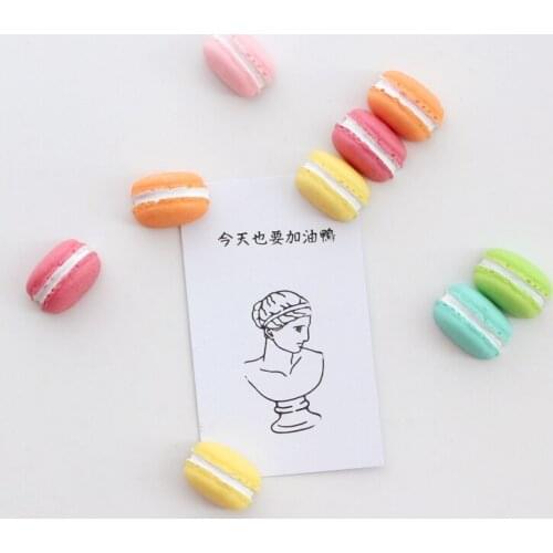 Small Fresh Macarone Creative Refrigerator Pasted Family Decoration Items Lovely Multi-Color Room Door Ornament Interesting