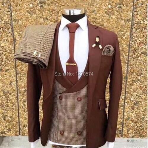 Fashion Men suits best Man suit for wedding Tuxedo Groom Groomsman Prom Jacket Singer performing stage dress 3 pieces set