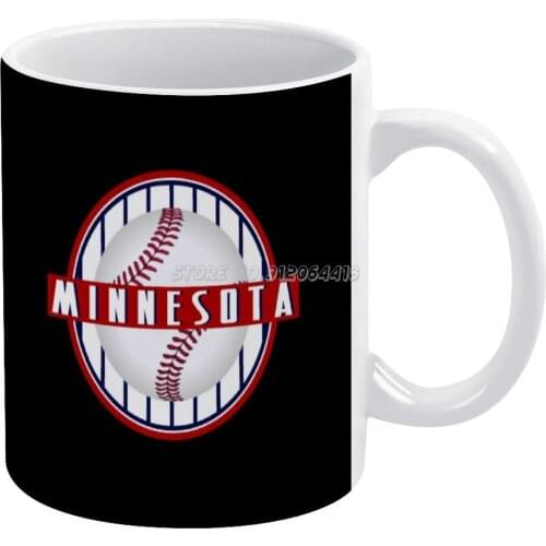 Minnesota Baseball Men Women Coffee Mugs Pattern Coffee Mug 330ml Milk Water Cup Creative Fathers Day Gifts Pride Baseball 612 M