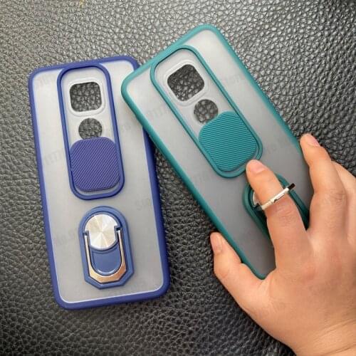 Phone Protective Case For Motorola Moto G9 Play E7 Plus Soft Bumper Smartphone Back Cover Matte Shockproof Cover with Kickstand