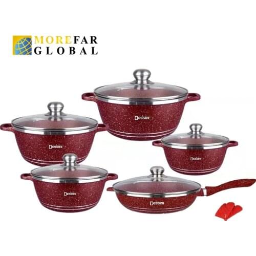 Cookware Set Stainless Steel Non-stick soup Pot Set casserole deep fry pan