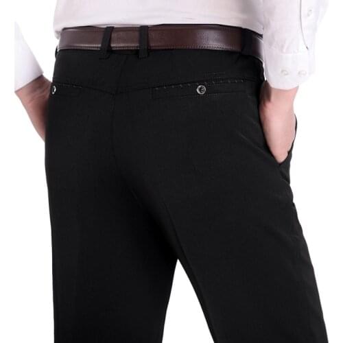 New Design Men Dress Pants Fall Casual for Men Pants High Waist Straight Cut Trousers Business Fashion Pants Man Plus Size 29-40