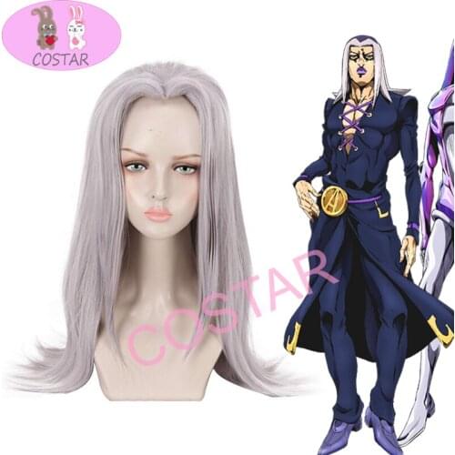 COSTAR Anime Jojos Bizarre Adventure Cosplay Wigs Leone Abbacchio Cosplay Wig Synthetic Wig Cosplay Accessories Men wigs