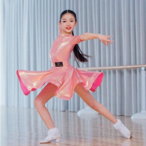 New Latin Dance Dress For Girls Kids Dance Costume Dress Children Stage Dance Wear Salsa Dress Latin Competition Dress DQS3755