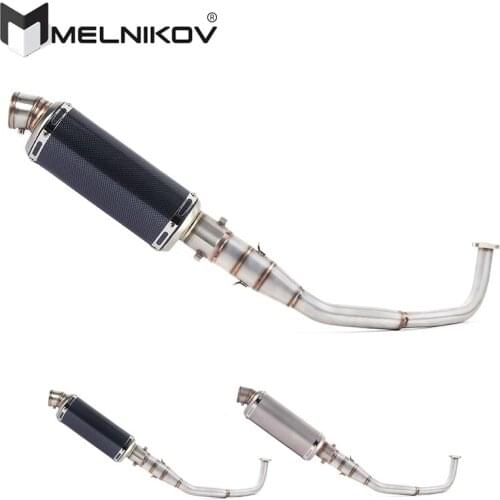 SH150 SH 125 150I Motorcycle Exhaust Full System Slip On Middle Link Pipe For Honda SH125 SH150i SH125i Exhaust 2017- 2020