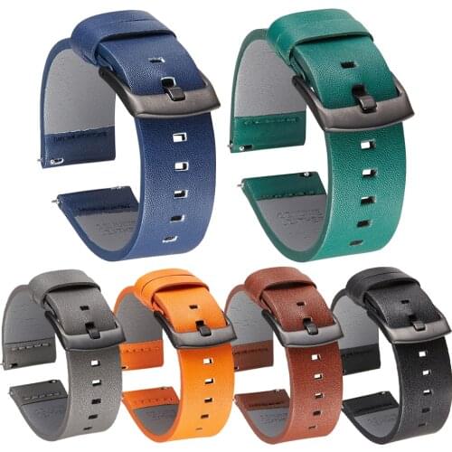 Easyfit Leather Strap For Huami Amazfit GTR 2 2e/Stratos 3/GTR 47MM Watch Band GTS 2 mini/Bip U S Wristband Bracelet Watchband