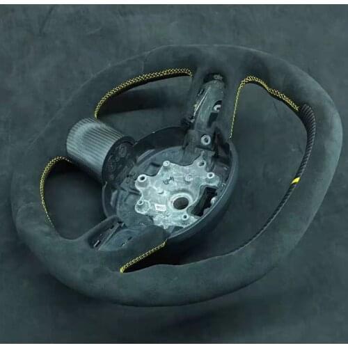 Cuatomized Carbon Fiber Steering Wheel Alcantara Leather Replacement For Mini Coupe Paceman F55 F56 2012-2020