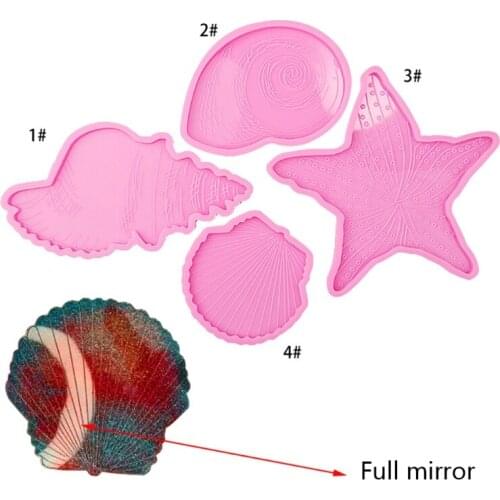Silicone Jewelry Tray Epoxy Resin Casting Mold Teapot Mat Tray Mold Starfish Jewelry Making Mold Home Decoration