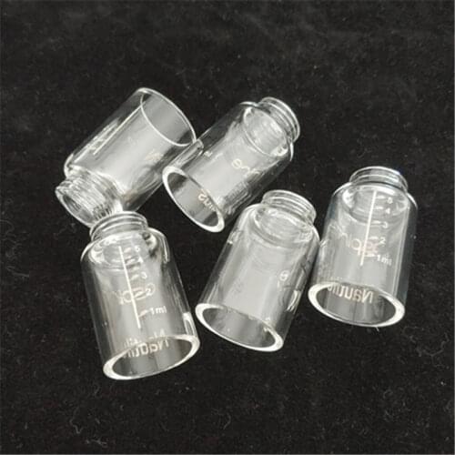 5PCS FATUBE Replacement O Ring Sealing Glass Tube Cap tube for Nautilus 5ML / Nautilus MINI 2ml Glass cover